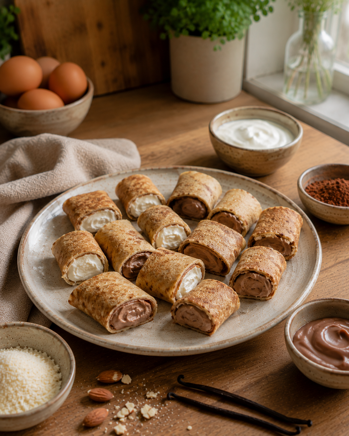 Rollitos Fríos VS22 de Yogur-Vainilla y Cacao