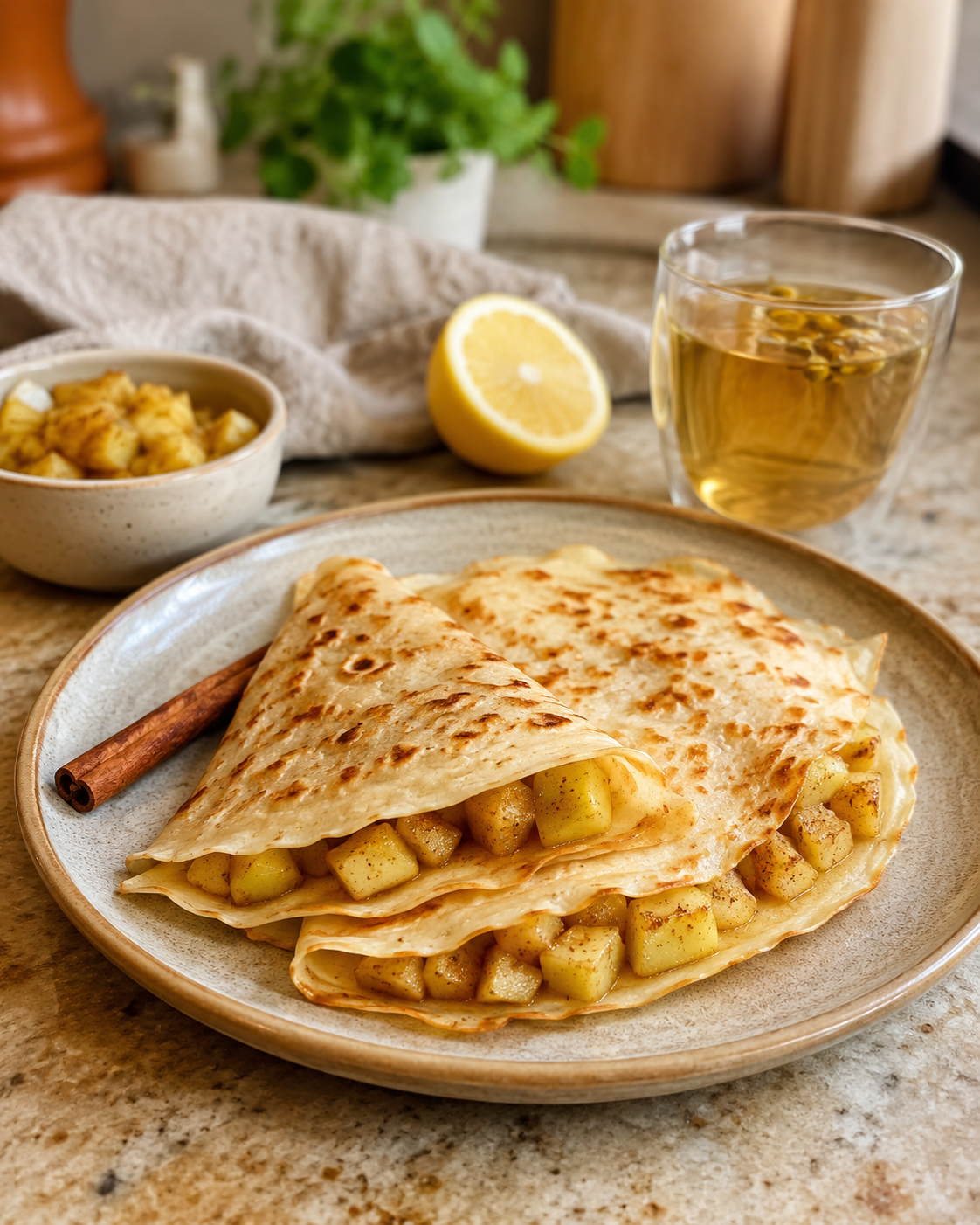 Crepes Manzana-Canela VS22 con Porción Controlada