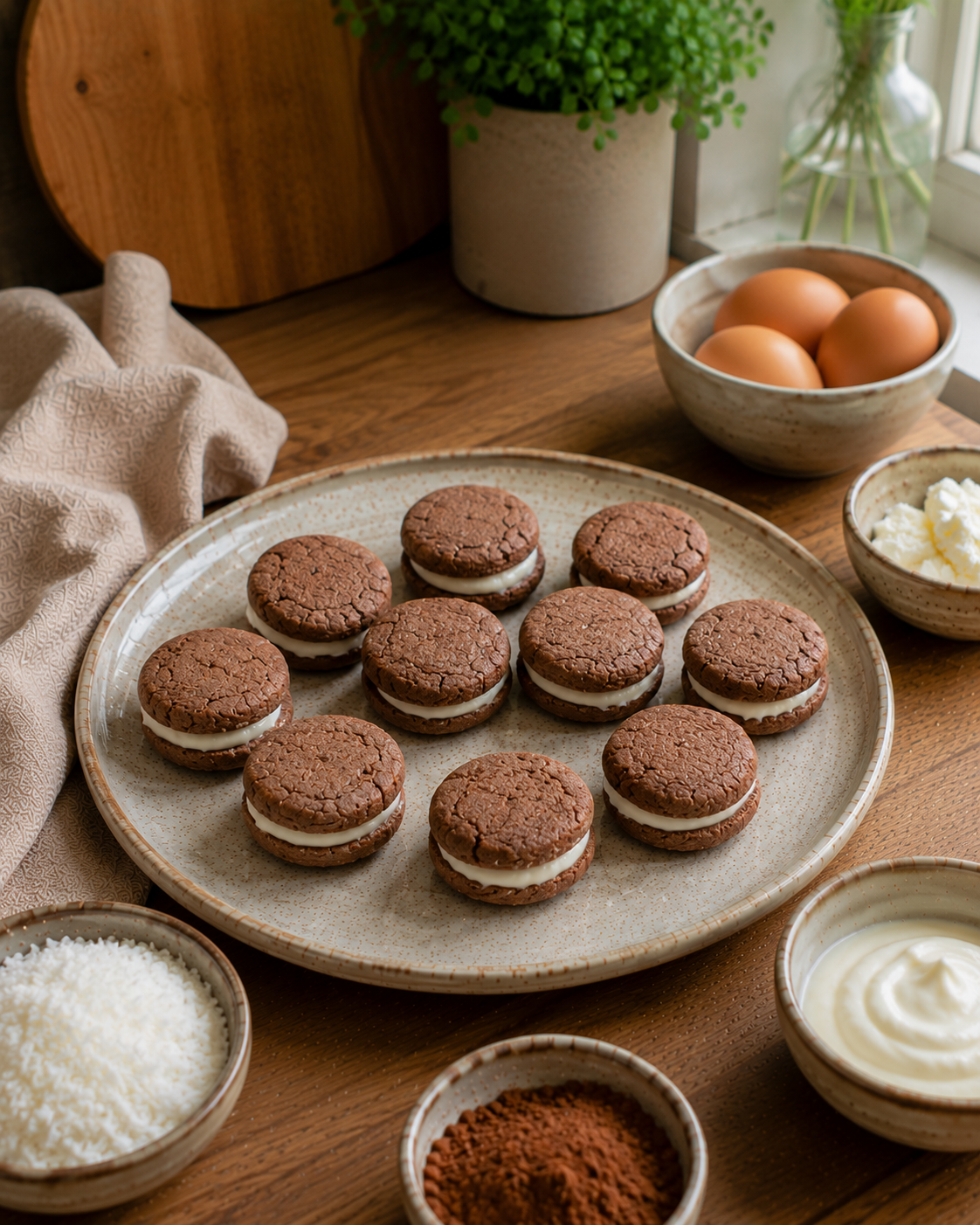 Mini Sandwichitos Dulces VS22 de Coco y Cacao Suave