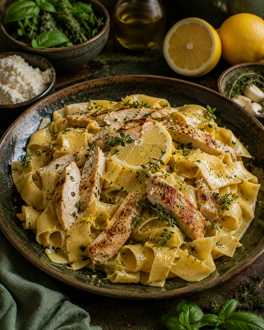Pappardelle VS22 con Pollo, Limón y Hierbas
