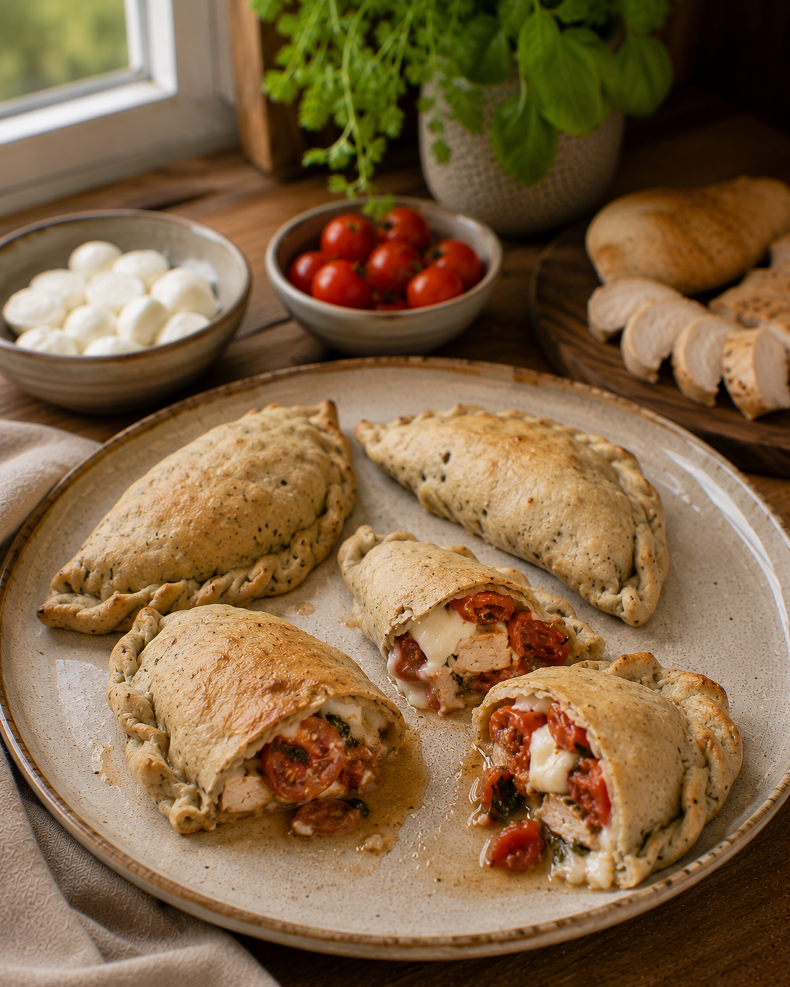 Empanadas VS22 Caprese Asada Con Pollo Opcional