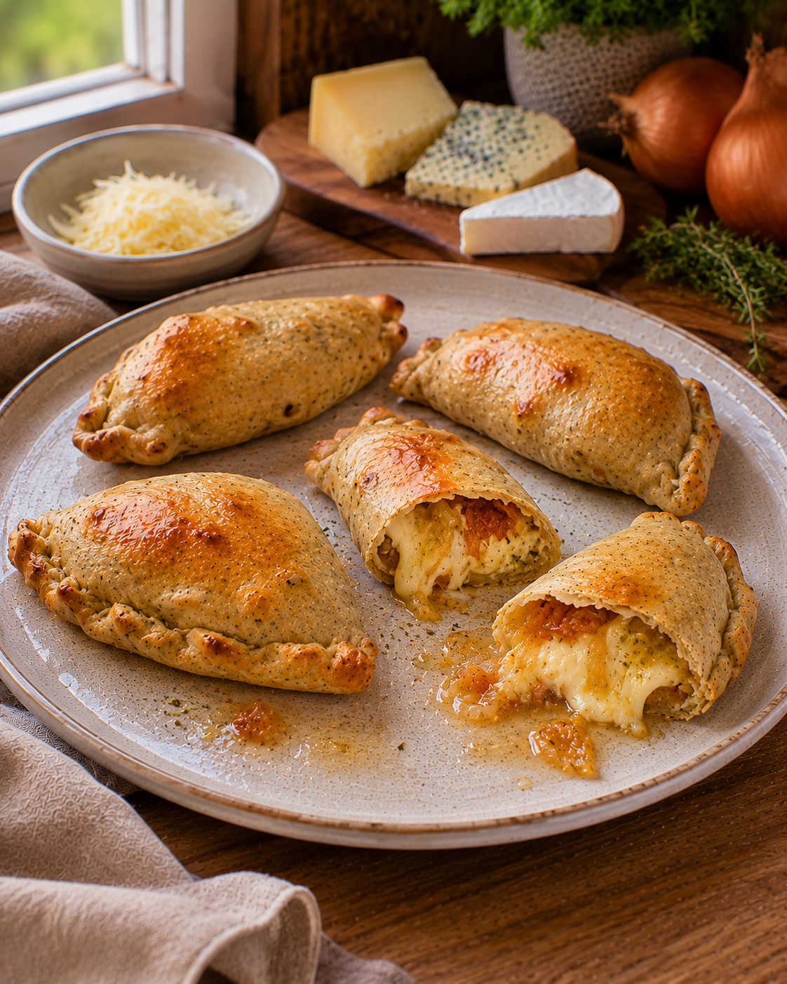 Empanadas VS22 De Cuatro Quesos Y Cebolla Dorada