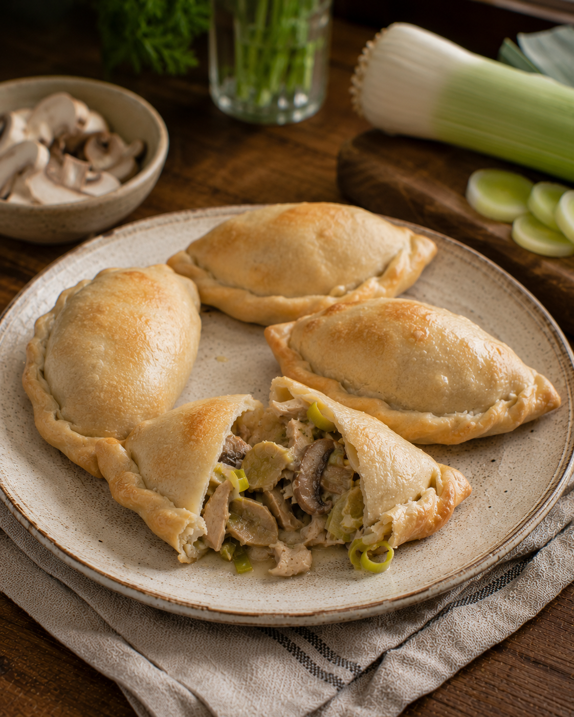 Empanadas VS22 De Pollo, Champiñones Y Puerro