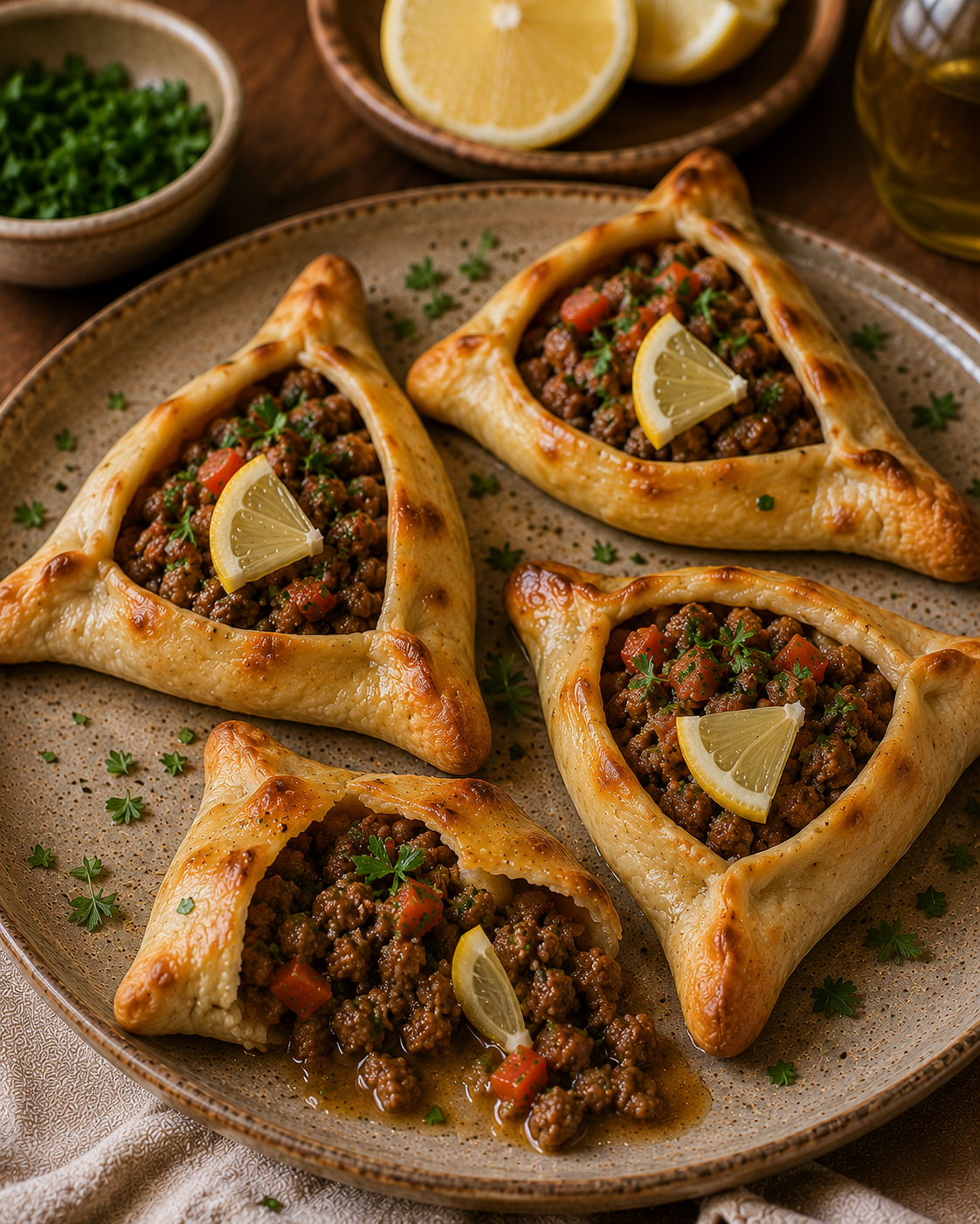 Empanadas Árabes VS22 Abiertas De Carne Y Limón